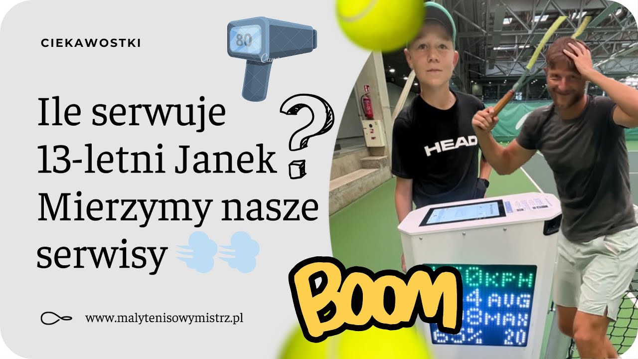 Z jaką prędkością serwuje Janek? Mierzymy prędkość naszych serwisów.
