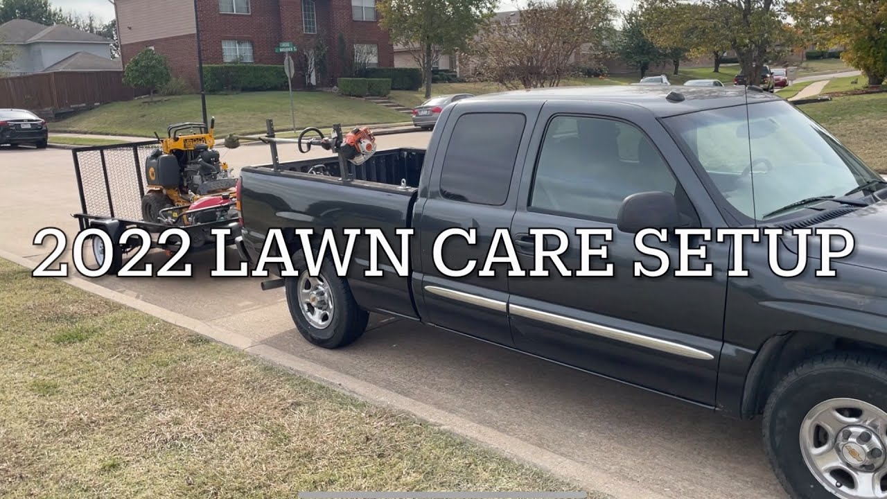 2022 LAWN CARE SETUP| BASIC BEGINNER LAWN CARE SETUP| MY FULL TIME LAWN CARE SETUP