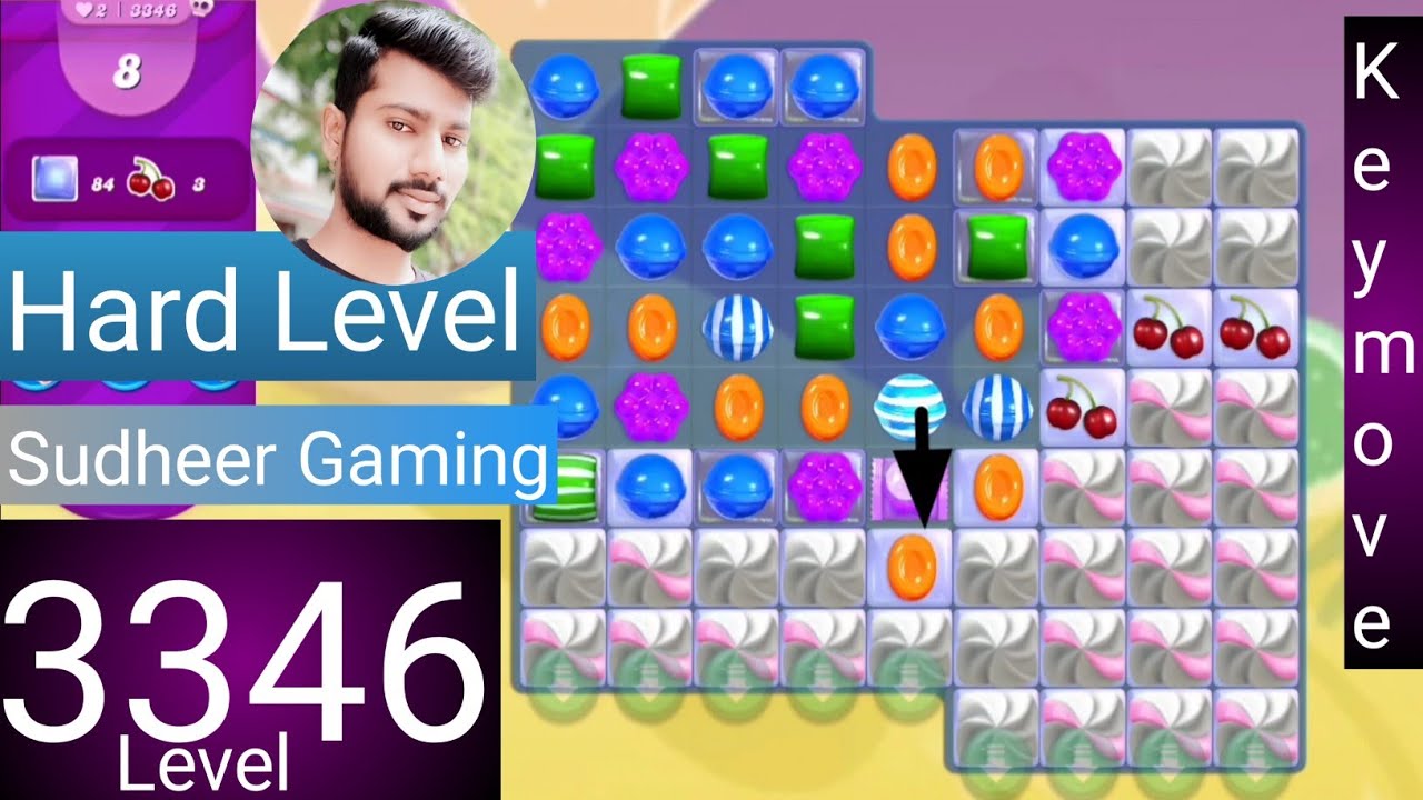 Candy crush saga level 3346 । No boosters । Hard level । Candy crush 3346 help । Sudheer Gaming