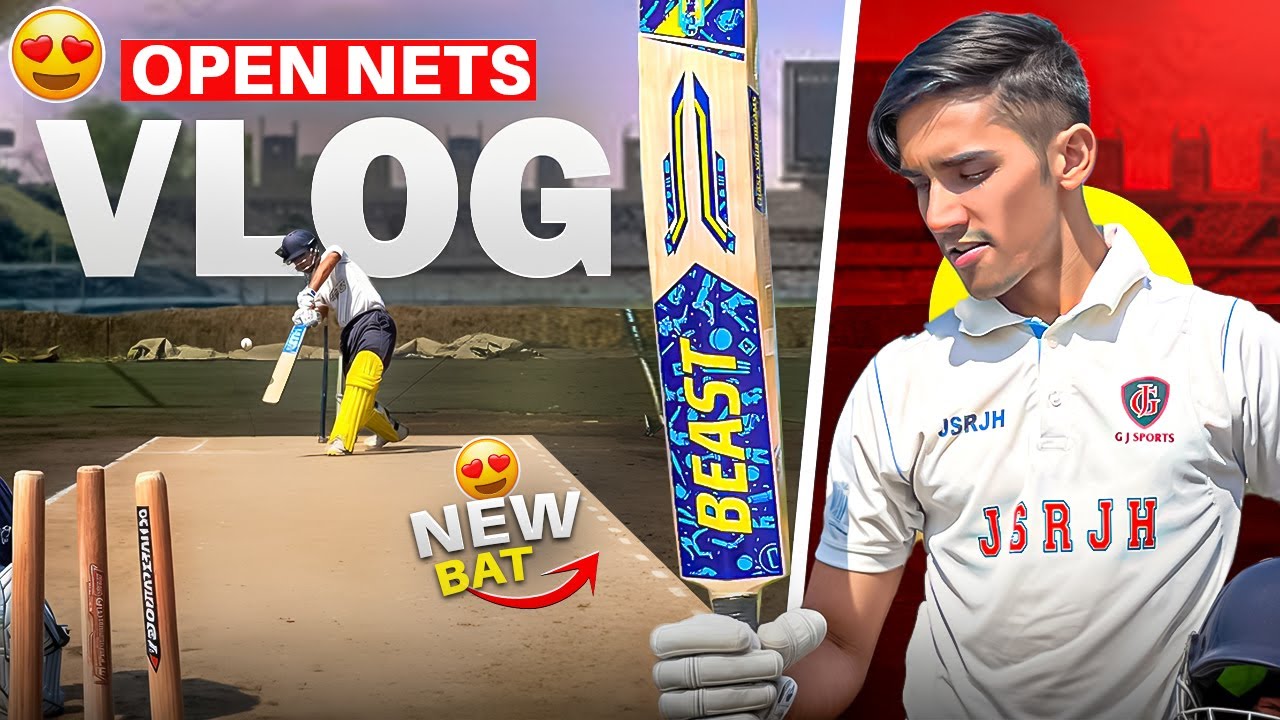 KNOCKING my NEW Cricket bat😍| Cricket Cardio Open Nets Session