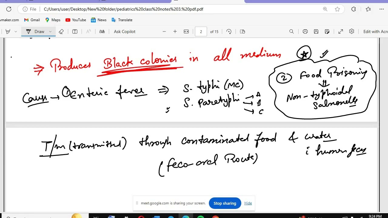 pediatrics salmonella shigella h  pylori