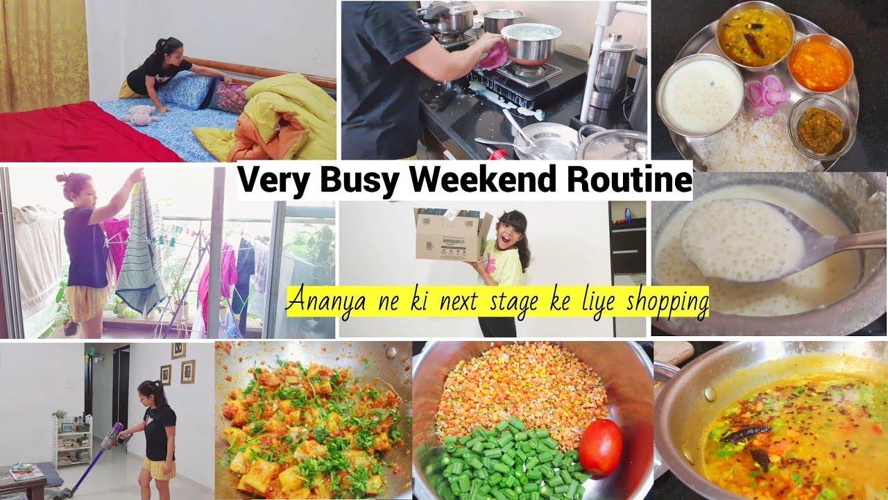 Super Busy But very Productive Weekend Full Day Routine -Cooking ,Cleaning,getting things done