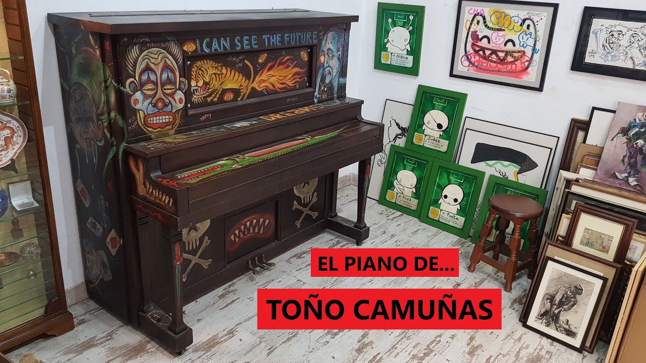 Compr&eacute; el PIANO de TO&Ntilde;O CAMU&Ntilde;AS, la pieza m&aacute;s espectacular de ARTE URBANO que tengo. EL OJO PELUDO
