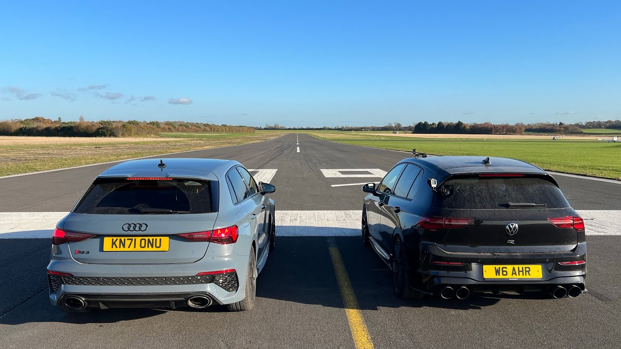 ДРЭГ-РЕЙС! НОВЫЙ AUDI RS3 ПРОТИВ НОВОГО VW GOLF R!