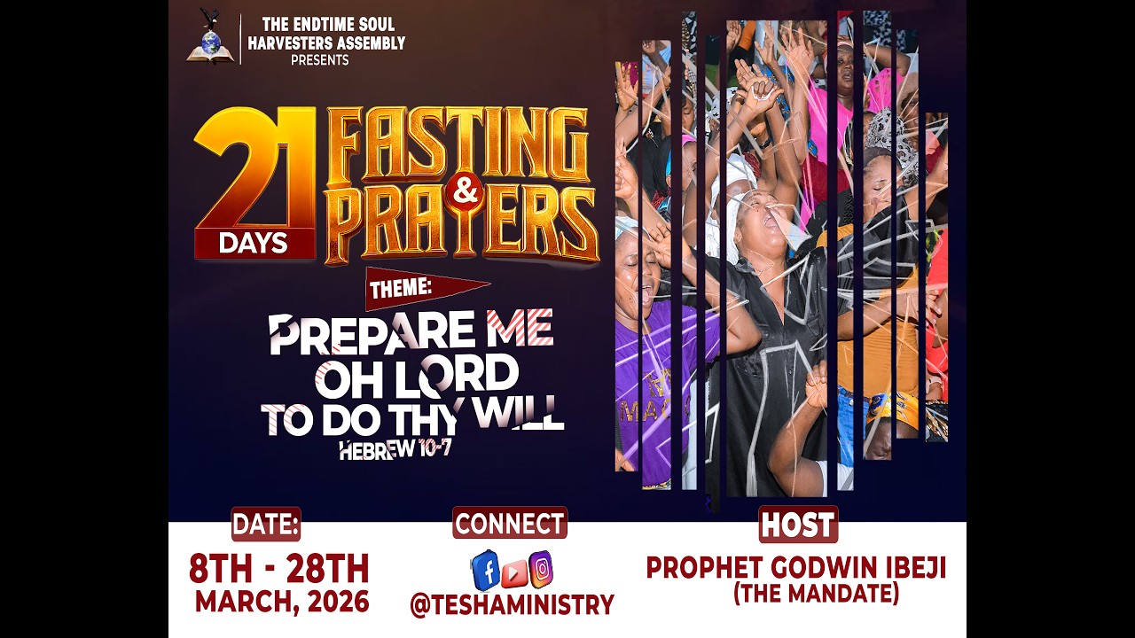 21 DAYS FASTING $ PRAYERS [DAY ONE]|- PROPHET GODWIN IBEJI || 09-03-2026