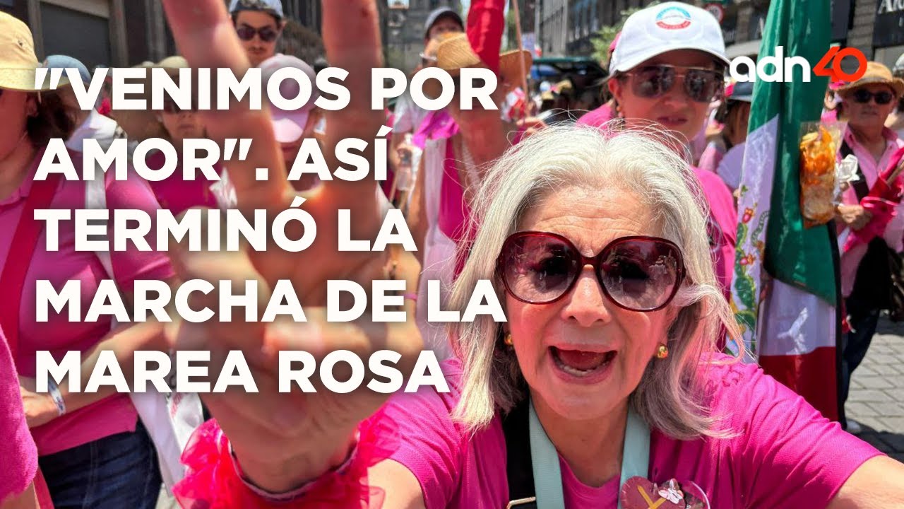 "Venimos por amor". Así terminó la marcha de la Marea Rosa
