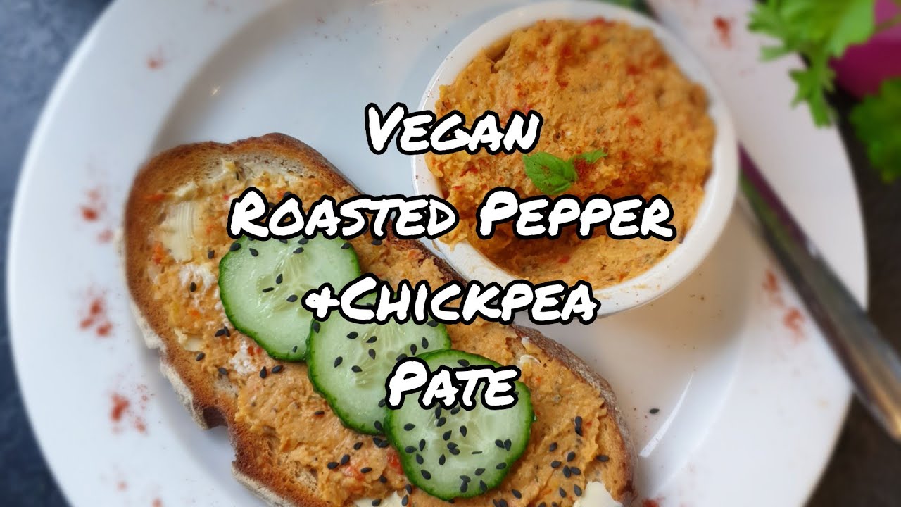Vegan Roasted Pepper & Chickpea Pate (gluten free)