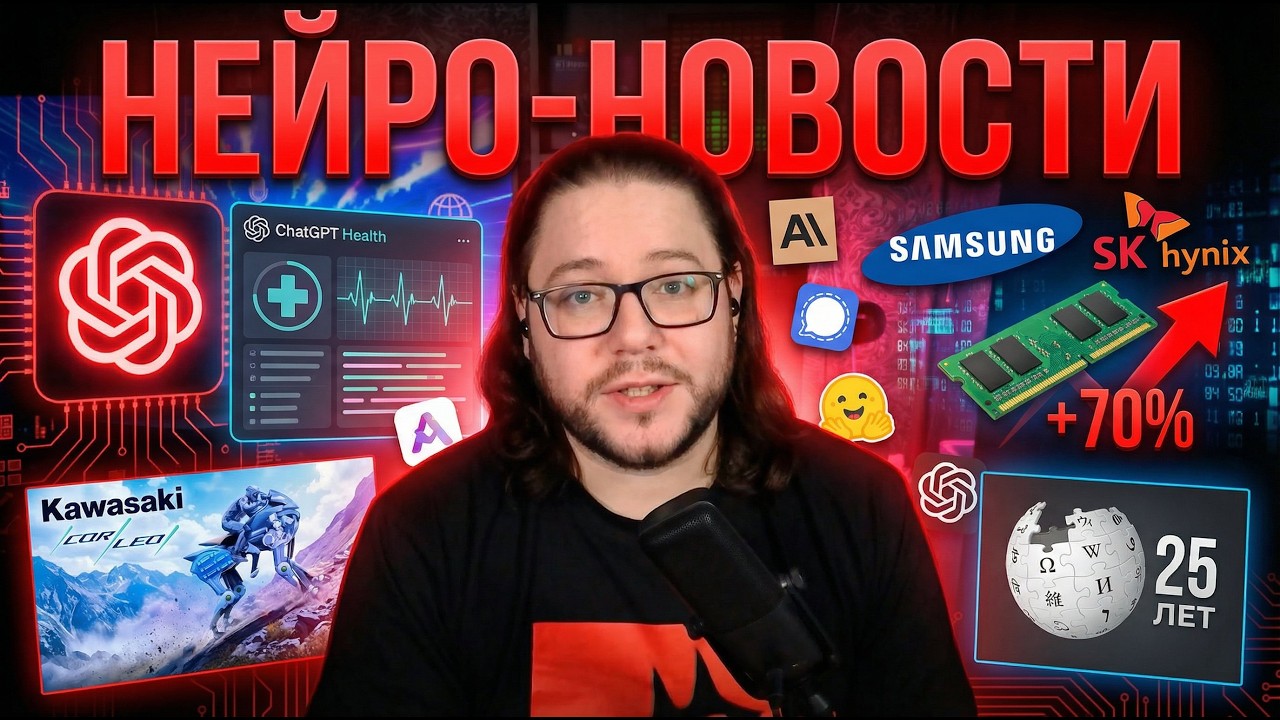OpenAI запустили ИИ-доктора, Anthropic — Claude для файлов, а цены на память взлетят до 2027