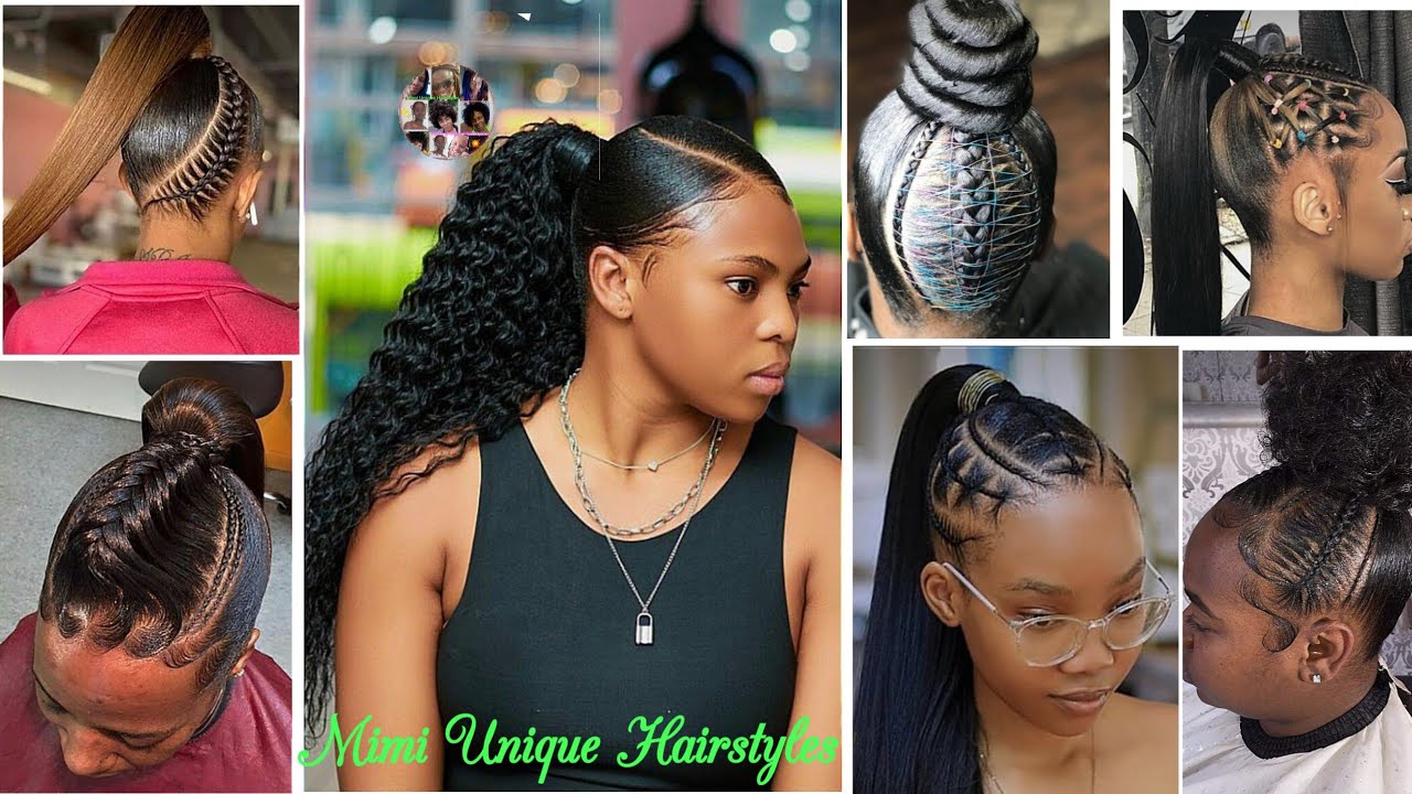 50+ Cute Trendy Sleek Ponytails Hairstyles For Black Women 💖👌