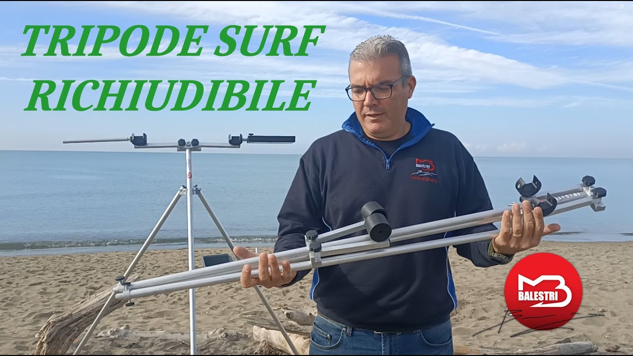 Tripode Surf Richiudibile!! - Pratico, Compatto e Stabile! - ideale per la Spiaggia e Moli!!