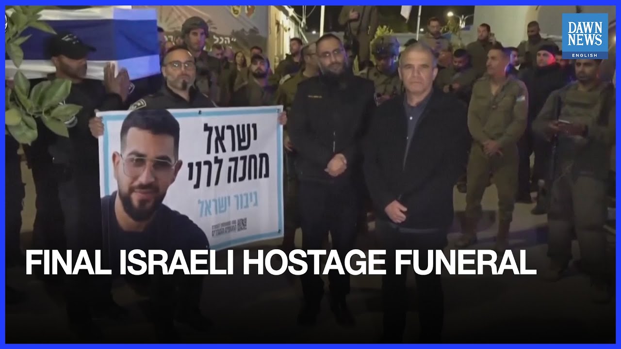 Police Carry Coffin of Final Israeli Hostage in Southern Israel | Dawn News English