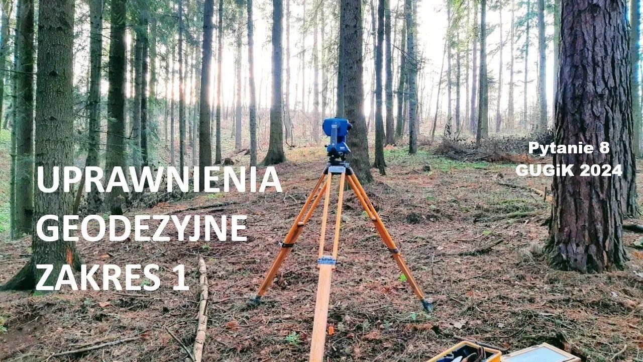 Uprawnienia geodezyjne; zakres 1; pytanie 8 GUGIK 2024 ; #geodezja #uprawnieniageodezyjne