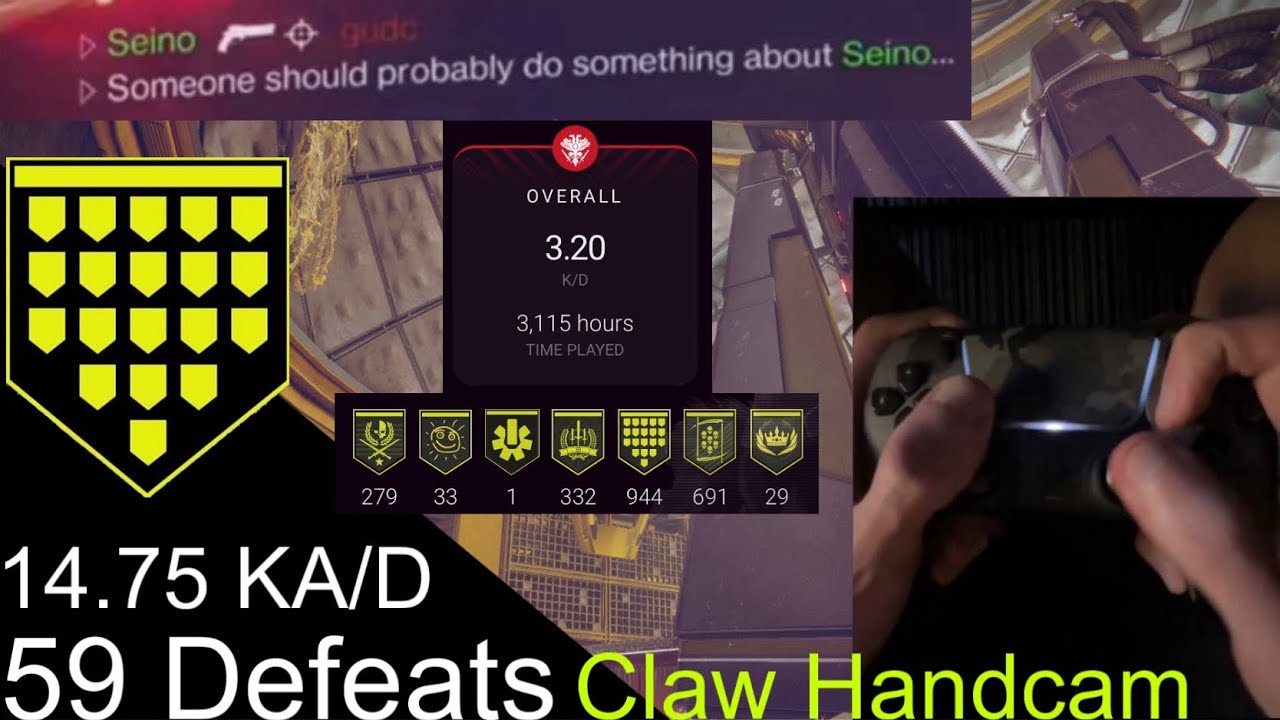 PS5 Handcam Gameplay from a 3.2 KD Player (59 Defeats + We Ran) - Destiny 2