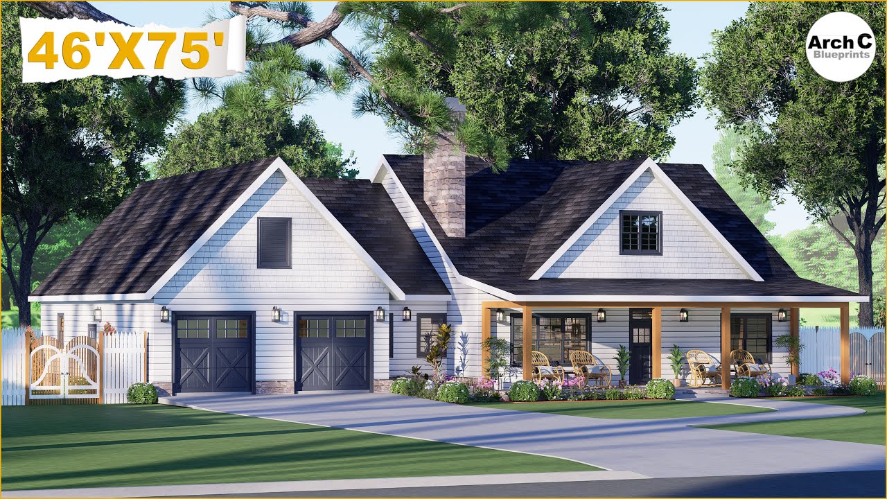 Tour This Stunning 4-Bedroom Cottage with Screened Porch & 2-Car Garage | Cozy & Functional Design!