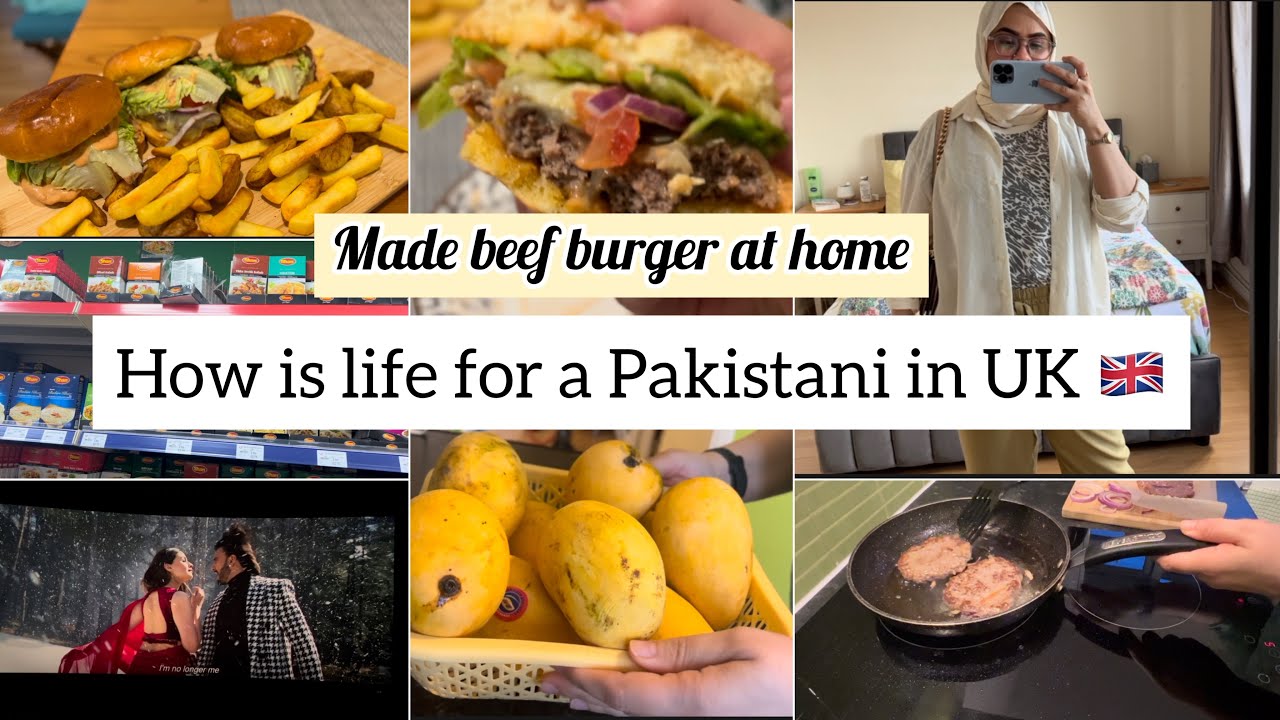 Is London a good place for desi food ? Movie night & beef burger recipe 🍔