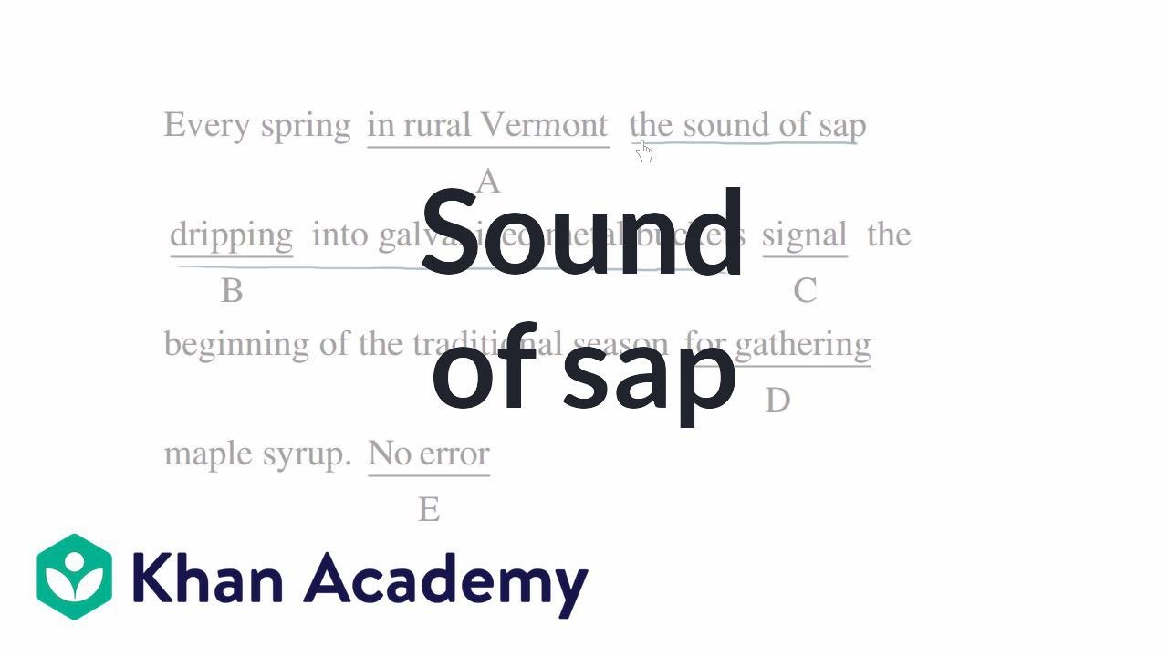 18 Sound of sap