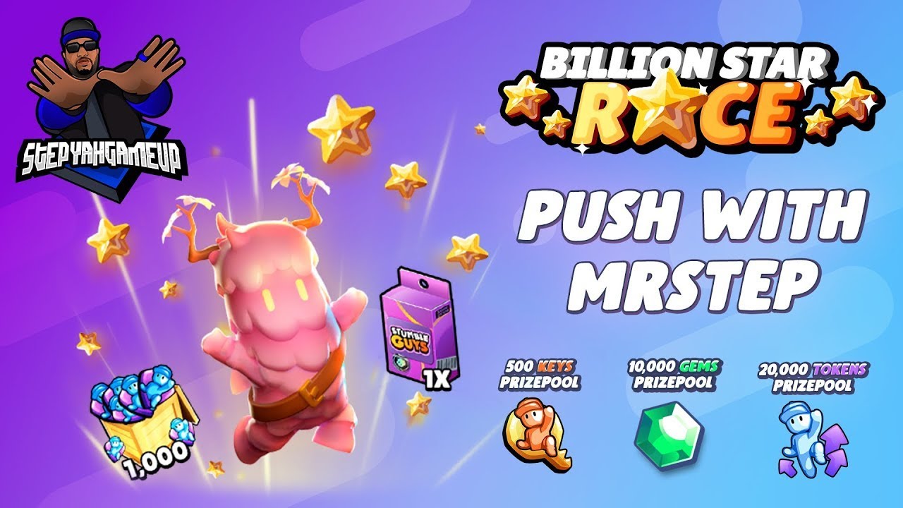 Stumble Guys Giveaway! #BillionStarsRace