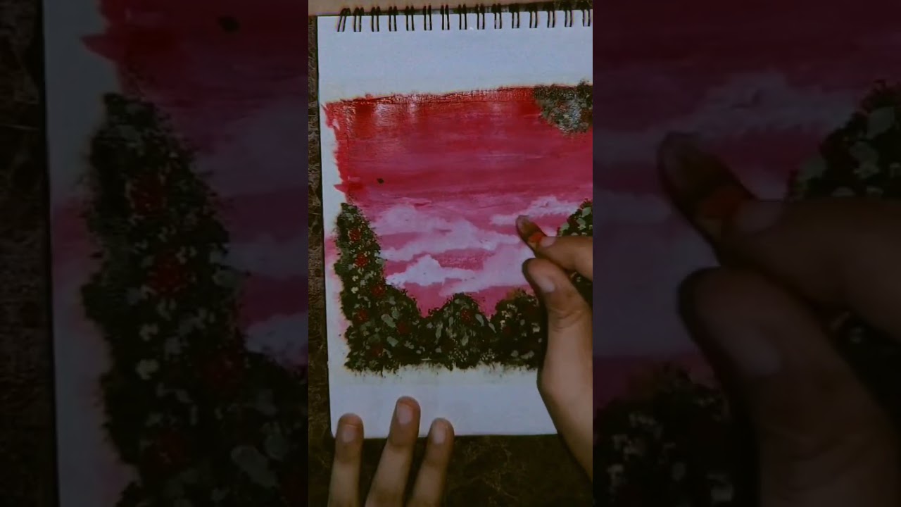 Dramatic painting tutorial with acrylic colour for beginner artist #cover #painting