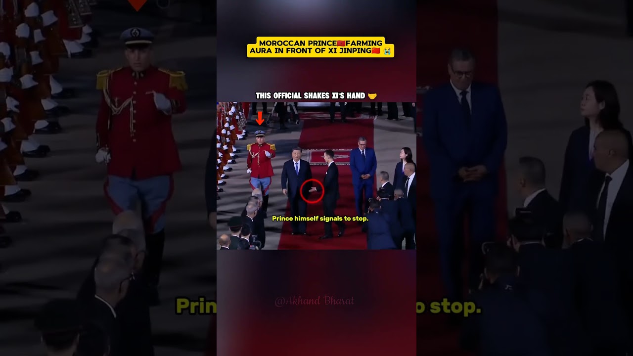 Xi Jinping🇨🇳 Got a Handshake, But the Prince🇲🇦 Got This 😭