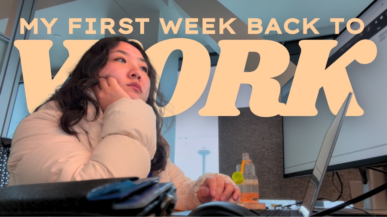 Surviving my first week back at corporate 😭 manager got fired, burnout recovery | Seattle Diaries