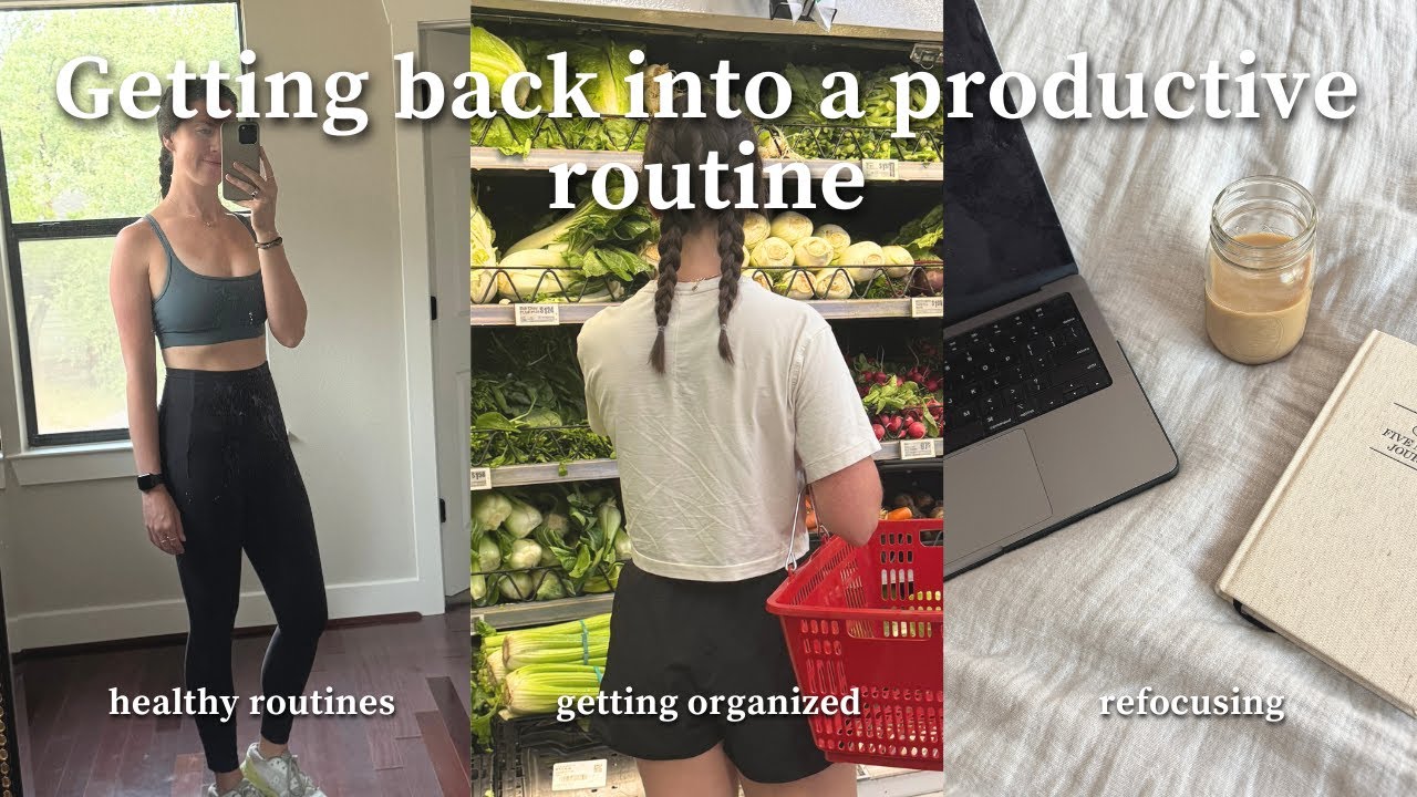 Get back into routine with me 🌻 | refocusing, getting organized, how I'm getting back to it