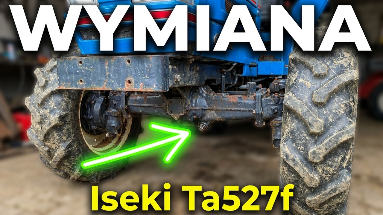 Iseki Ta527f wymiana oleju w przednim moście