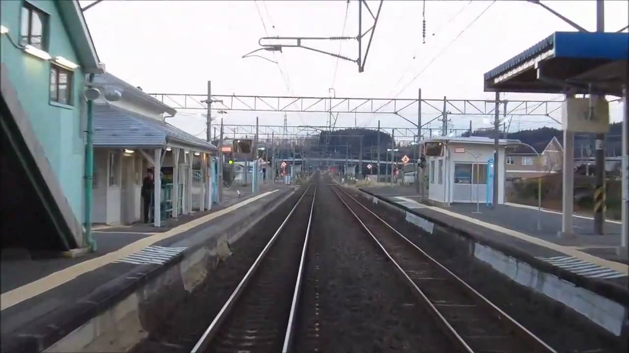 KiHa110 MISAWA-HACHINOHE 1/2 - Cab ride - F&uuml;hrerstandsmitfahrt - Dalla cabina del (AOIMORI)