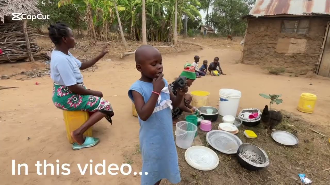 African Village Life of two wives of One Man #cooking traditional food for dinner 