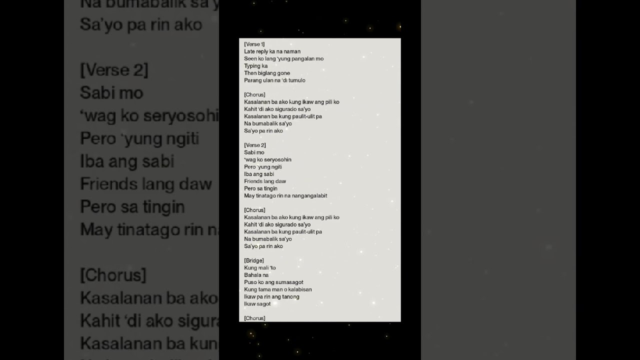 Kasalanan ba (song title)