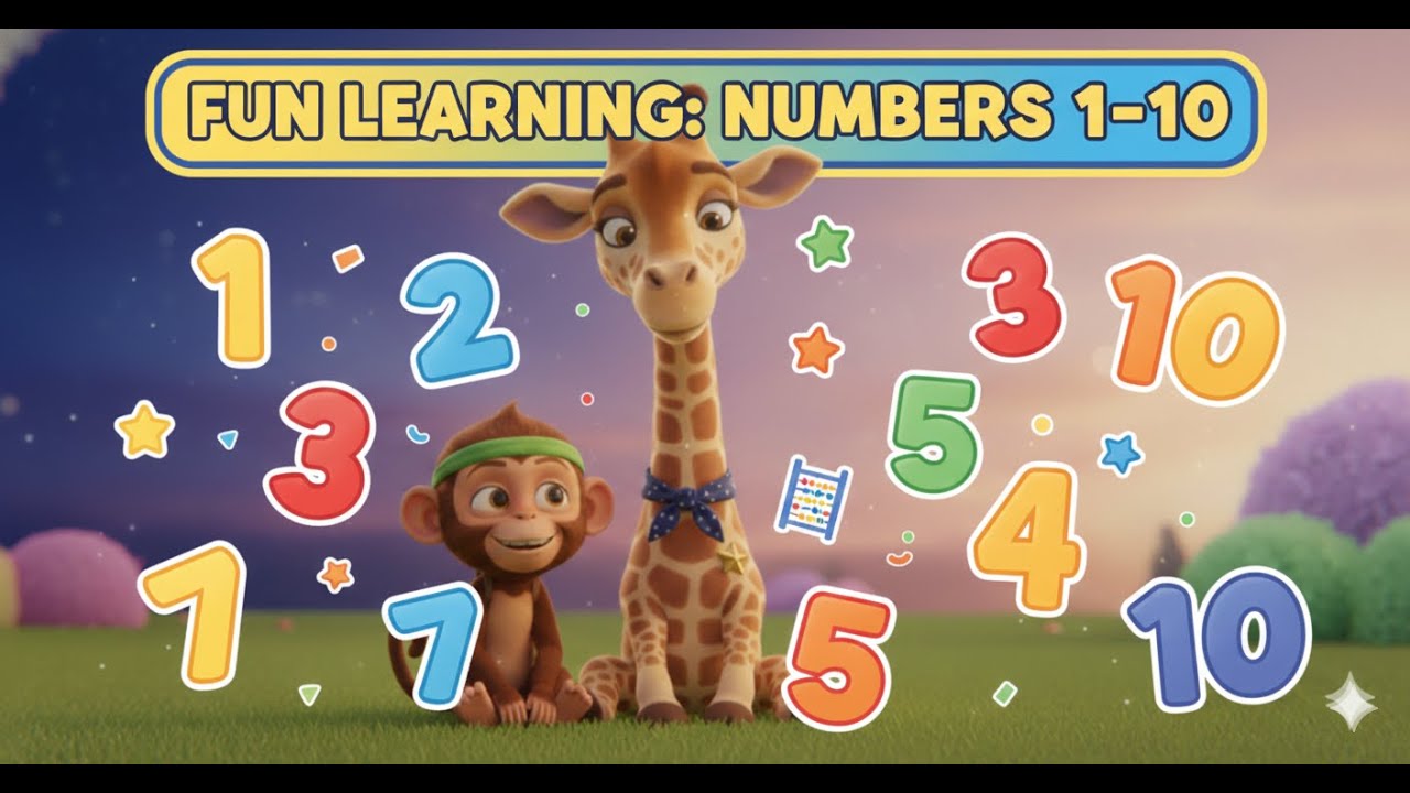 Learn to Count 1 to 10 with Roarix & Friends 🦁🐘 | Fun Counting for Babies