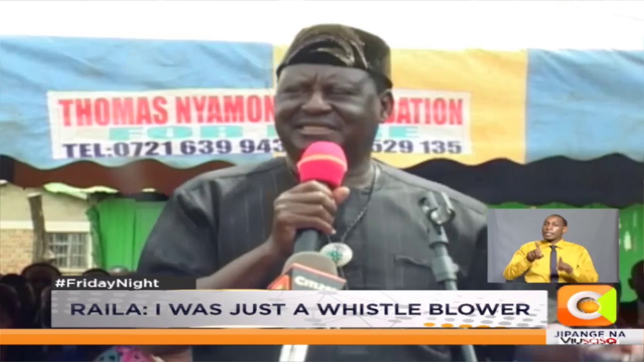 Raila speaks on gold scam