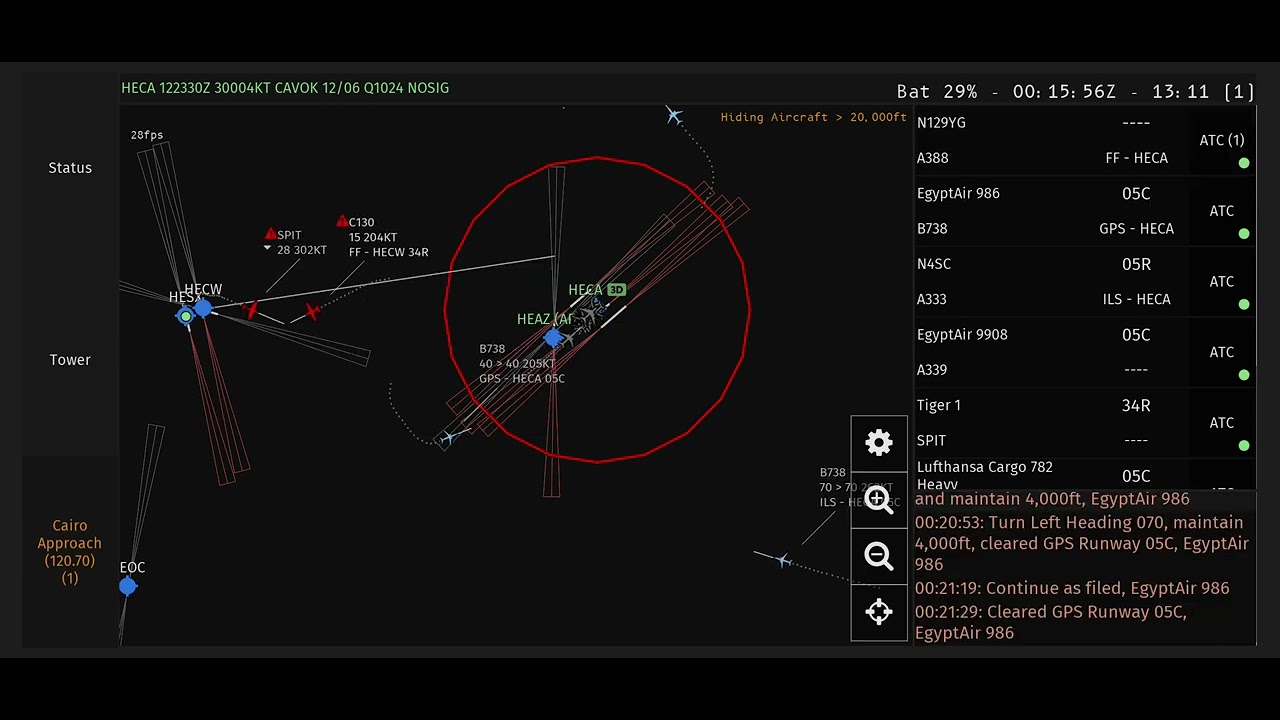 #infiniteflightatc - Cairo Approach | Expert Server