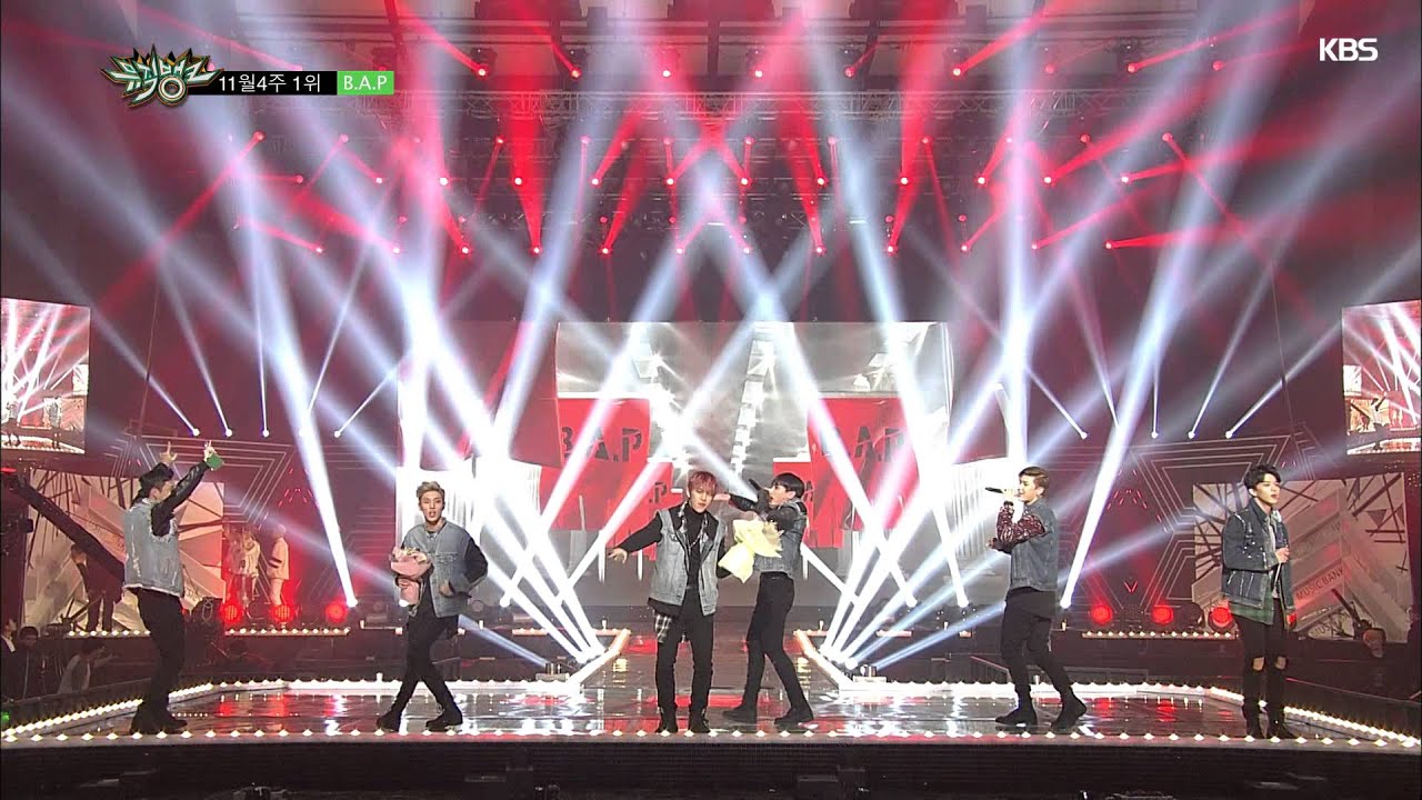 [뮤직뱅크]11월 4주 1위 B.A.P-Young, Wild & Free 세리머니 Cut