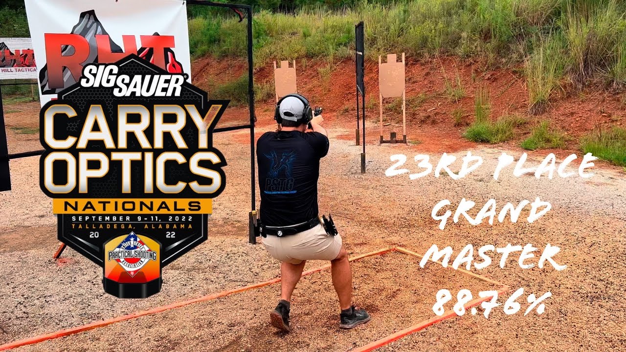 USPSA 2022 Carry Optics Nationals - Grand Master - 23rd place