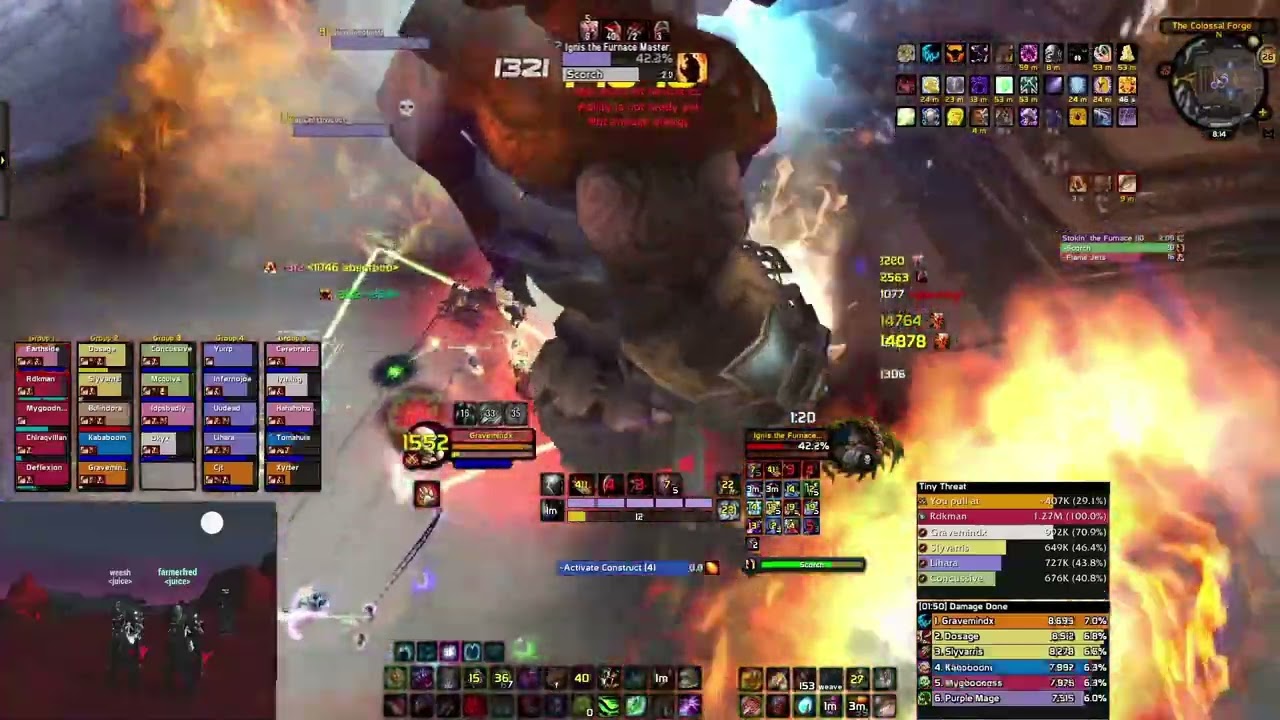 Gravemindx | #1 Ignis the Furnace Master | Ulduar | WOTLK Feral Druid (Juice)