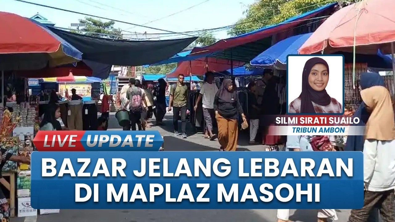 Bazar Jelang Idul Fitri di Pelataran Maplaz Masohi, Pedagang: Sepi Pembeli