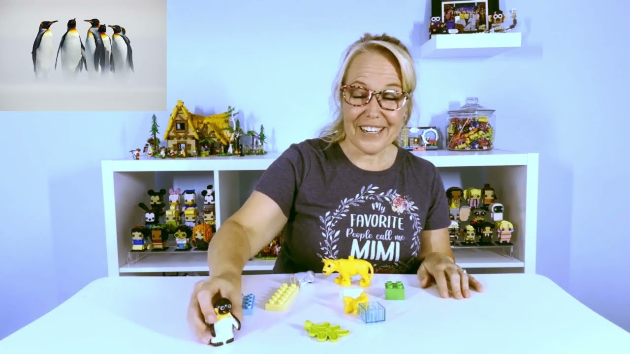 Build and Learn with Mimi: LEGO Duplo Wild Animal Families: Penguins & Lions