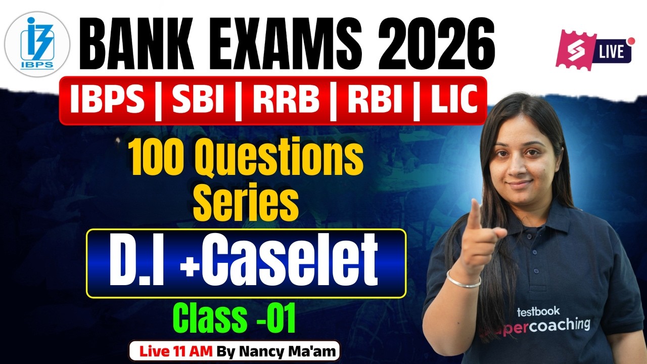 Bank Exam 2026 | Data interpretation + Caselet Questions For Bank Exam | Bank Exam PYQ by Nancy Mam