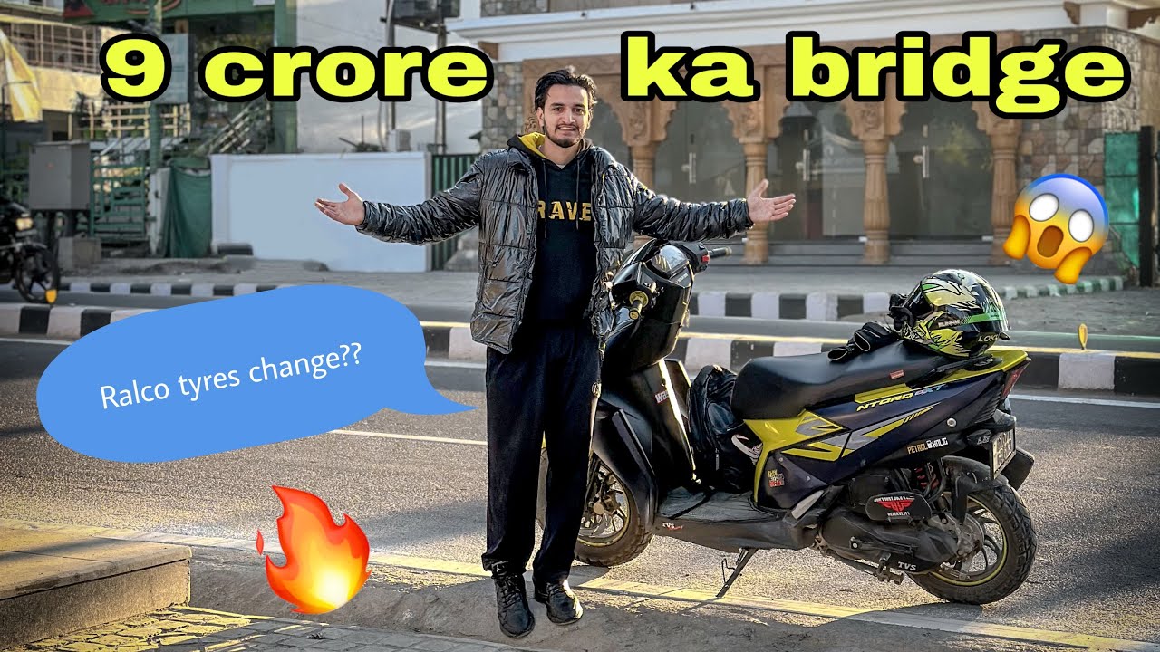 Sunday ride⚡️ with Loki 💚 | 9 crore ka bridge in dehradun 😱| TVS NTOTRQ XT 
