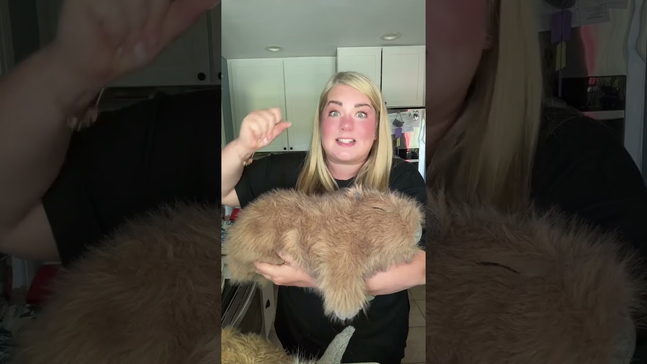 This weighted Uoozii capybara plush is $40 and deeply necessary