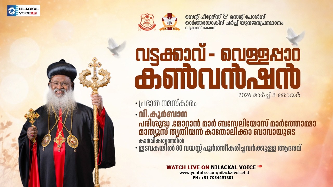 30-ാമത് വട്ടക്കാവ്- വെള്ളപ്പാറ കൺവെൻഷൻ ||  വി.കുർബാന #nilackalvoicehd