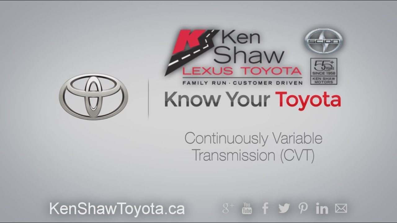 Know Your Toyota Mechanical: Continuously Variable Transmission (CVT)