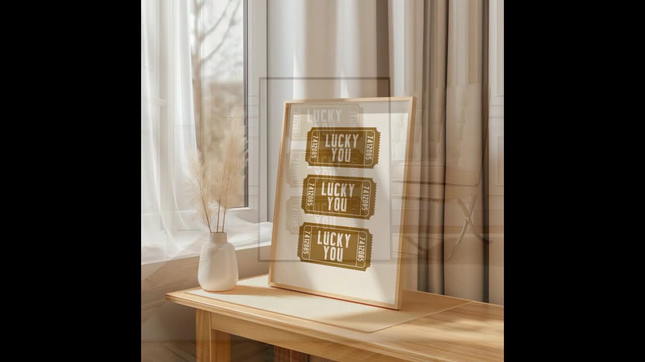Retro Ticket Poster #wallart