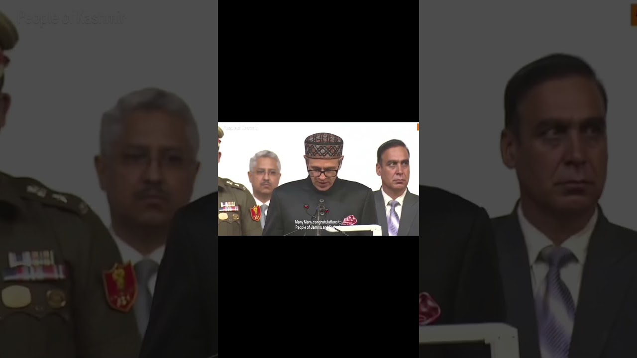 Omar Abdullah Oath ceremony live 2024