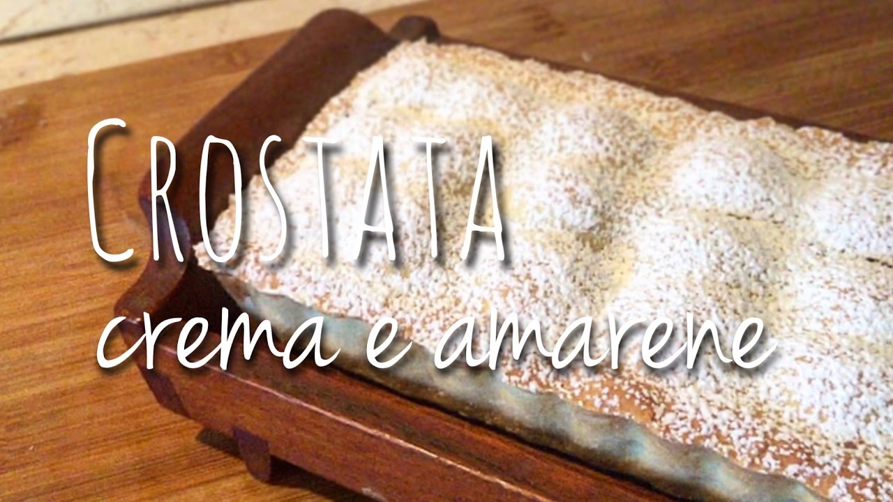 Crostata crema pasticcera e amarene - SENZA BURRO