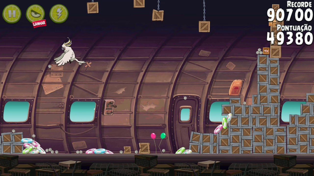 Angry Birds Rio - Smuggler's Plane -  Level 30 - 124,580 - World Record!