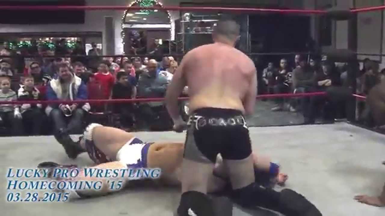 Jason Blade vs Tomahawk - Lucky pro Wrestling 3.28.15 Clinton Ma. Elks Lodge