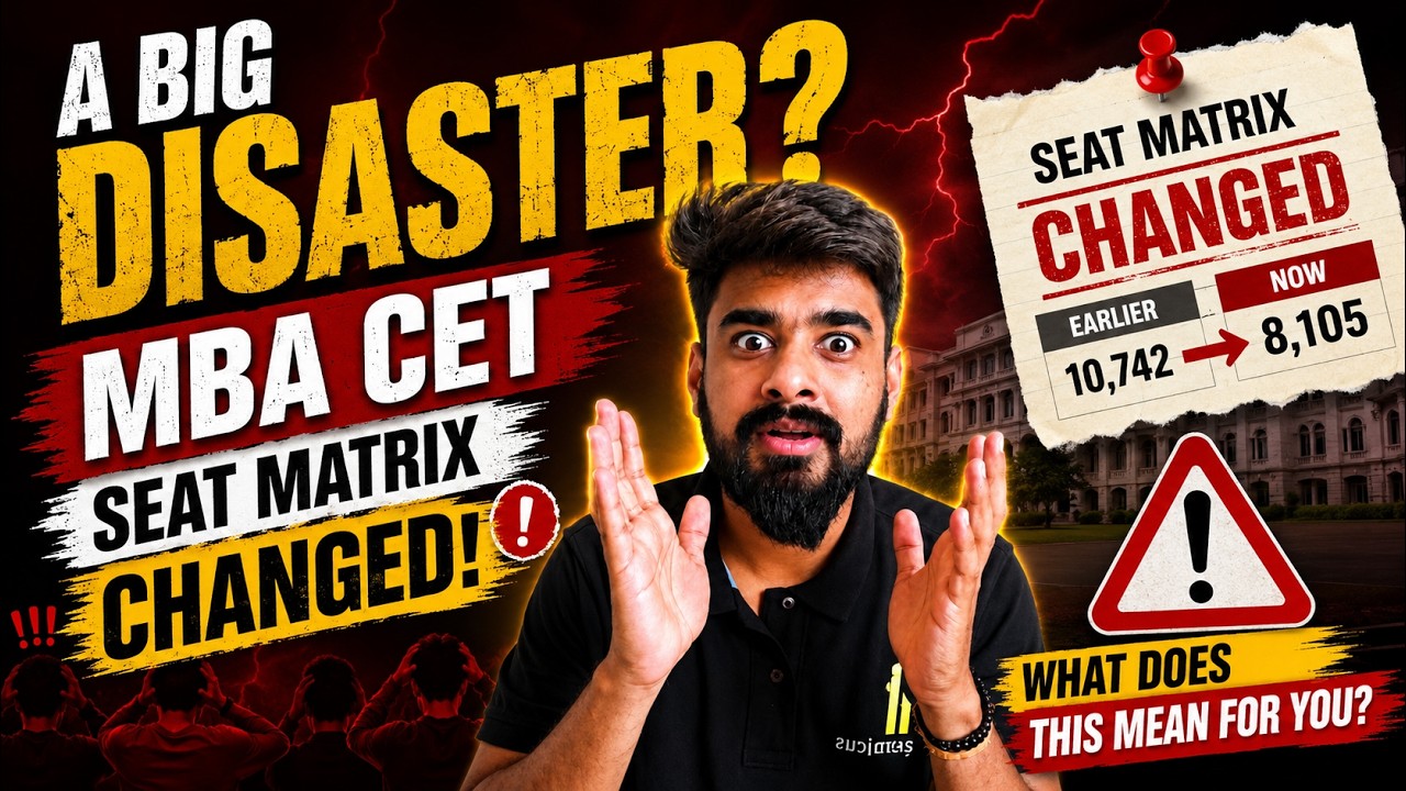 BIGGEST UPDATE: Seat Matrix Change Explained | Updated Cut-offs | MBA CET 2026 Seat Matrix Change