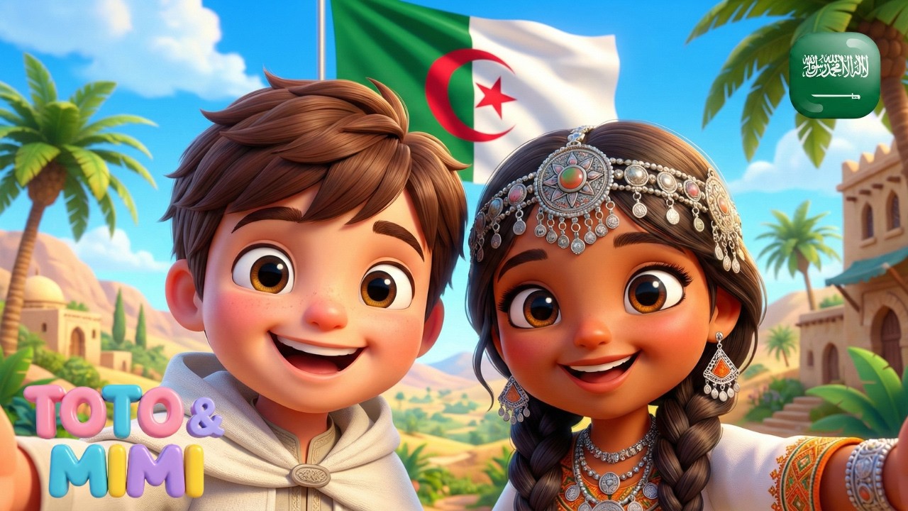 🎶 نشيد للأطفال: توتو و ميمي يسافرون إلى الجزائر 🇩🇿