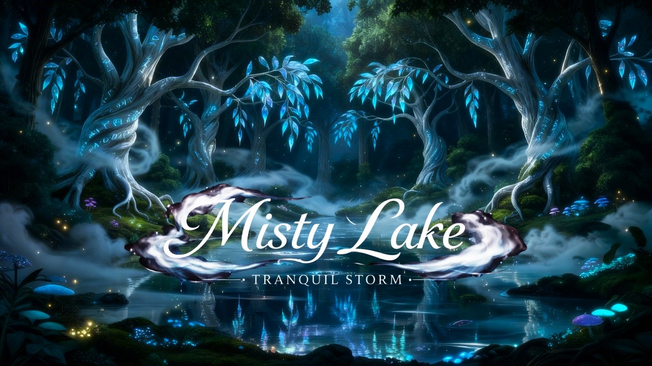 Misty Lake – Relaxing Piano & Violin with Rain and Thunderstorm Ambience
